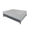 Ensemble Alitea Hotel ROYAL + Sommier Tradition Graphic Gris 20cm + Pieds 140x200 Ressorts