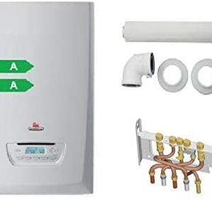 PACK CHAUDIERE GAZ MURALE THEMAPLUS CONDENS F25 SAUNIER DUVAL DOSSERET ET VENTOUSE INCLUS