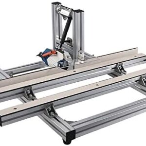 QWERTOUY Électrique Bord rogneuse Cutter 2-en-1 rogneuse Portable rogneuse Travail du Bois Bord 10-50mm 400W 220 V (73 * 94cm)