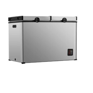 WYZXR Réfrigérateur de Voyage Portable extérieur 112l Mini réfrigérateur de Grande capacité Affichage numérique Fonctionnement à Une Touche Mini congélateur Silencieux pour fête de Camion, Voyage