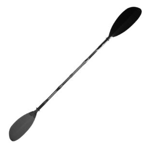 T-Day Pagaie en Fibre de Carbone, pagaie à Double Section à manivelle en Fiber de Carbone Professionnelle Noire pour Bateau de pêche en canoë Kayak avec Sac de Rangement