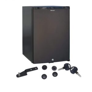 Smad Mini Réfrigérateur 30L, Mini Frigo Silencieux, 12V/220V, Minibar Portable pour Chambre à coucher, Hôtel, Bureau, Voiture, Caravane, Camping, Voyage, Noir