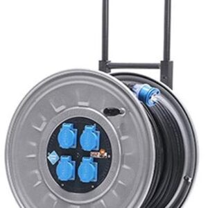 LIFEIYAN Bobine De Rallonge Escamotable 220V IP44 Étanche Roue Bobine De Câble Douille 13A Voiture Disque Vide 80/100 / 200M Tambour De Câble support de rallonge (Size : 2 * 2.5mm²/200M)