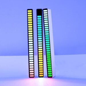LXNQG 3 PCS Musique Visualizer Lumières, analyseur de Spectre RVB, système d'amplificateur Audio USB, Acquisition de Signal de Microphone