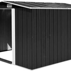 VIENDADPOW Vie en extérieur Abri de Jardin 257 x 298 x 178 cm Métal Anthracite