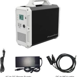 PowerOak Bluetti EB150 1500Wh Générateur Solaire Portable avec Onduleur 1000W et Prises AC/DC/USB Groupe Electrogene Solaire Power Station avec Batterie au Lithium pour Camping et Camping-car