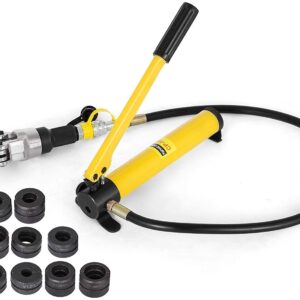 WYZXR Pince à sertir hydraulique 6T V12-28mm TH16-32mm, Pince à sertir en Forme de V/en Forme de TH, mâchoires 360 & deg; Pince à sertir à tête Pince à sertir PE-X pour tuyaux Composites PEX PE-X PB