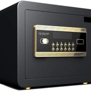 CHUXJ Sécurité numérique Coffre-fort Construction en acier allié solide grand coffre-fort for Bureau Hôtel Coffre-fort à la maison, une petite table de chevet anti-vol avec les empreintes digitales da