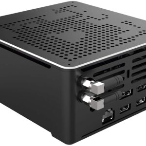 Mini PC Windows 10 Pro 64-bit,DDR4 64G RAM 512GB SSD 1TB HDD,Coffee Lake 9th Generation Intel 8 Cores 16 Threads i9 9880H,WiFi 2.4G/5.0G B/G/N/AC,BT 4.0,4K DP 1.2,HDMI 2.0,2 LAN,Vesa Mount