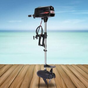 DIFU Moteur hors-bord - 1,8 kW - 7 HP - 48 V - Sans balais - Moteur hors-bord - Moteur électrique - Moteur hors-bord