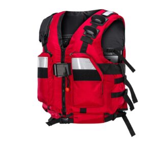 Gilets De Sauvetage Professionnels, Gilets De Sauvetage Pour Adultes, Gilets De Flottaison De PêChe, AdaptéS Au Surf Et à D'Autres Sports Nautiques,Rouge,L