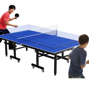 Table De Ping-Pong Pliable avec roulettes, Table De Ping-Pong D'intérieur pour Gymnase/École/Bureau, Table De Ping-Pong Professionnelle, 274x152,5x76cm