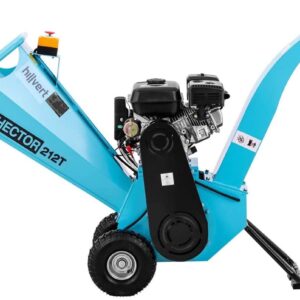 Hillvert Broyeur De Végétaux Branches Bois Thermique Déchiqueteuse À Essence HT-HECTOR 212T (ø 80 mm max, 3 600 tr/min, 7 ch / 5 145 W, Réservoir Essence 3,5 l, Consommation 1,6 l/h)