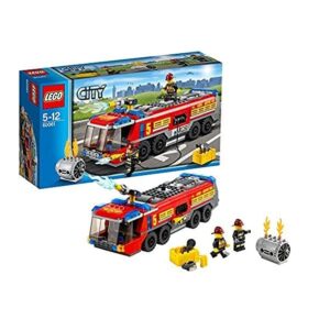 LEGO City - 60061 - Jeu De Construction - Le Camion De Pompiers De L'aéroport