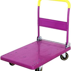 WBJLG Chariot Amovible pour Voiture, Sac à Bagages Lourd, Chariot à Outils portatif de Jardin, Chariot Pliant de ménage, Poids de roulement d'environ 150 KG H