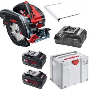 Mafell Scie circulaire sans fil K 65 18 m en T-MAX avec 2 batteries 18 V et chargeur de batterie 91B701