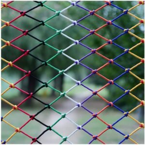 WEIFAN Filet de Protection pour Enfants, escaliers de sécurité de Balcon résistant aux éclats de Couleur Maternelle clôture décorative hamac tissé à la Main Filet d'escalade