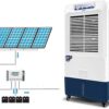 Lapden Refroidisseur d'air Solaire - Climatiseur de Refroidissement évaporatif Portable - Humidificateur avec boîte à Cristaux de Glace pour la Maison de Bureau