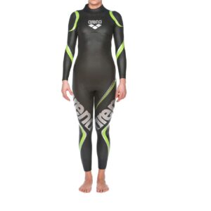 Arena Maillot de Triathlon Combinaison en néoprène Carbone, Femme, Damen Triathlon Neoprenanzug Carbon, Noir