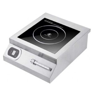 YUYTIN Trangle de Cuisson à Induction électrique en Acier Inoxydable, brûleurs à Induction de comptoir commerciaux, brûleur à Induction de 5000 Watts / 220V [Classe énergétique A]