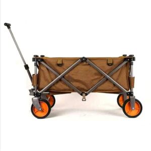 WBJLG Jardin portatif de Chariot Pliant de Chariot Pliant avec la capacité de 4 Roues 100 kilogrammes pour Le Camping de Jardinage