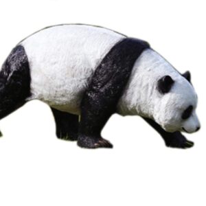 Statues de Jardin TAO Panda Garden Décorations, extérieur en Verre renforcé de Fibres de Plastique Sculptures, Jardinage Artisanat, Aire de Jeux Ornamentions (Size : B)