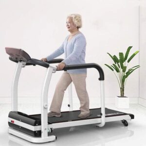 GFHN Tapis Roulant, Machine de Marche de Tapis Roulant de rééducation de Tapis Roulant électrique Pliable 2.0HP adaptée aux Personnes âgées, sécurité d'entraînement en intérieur