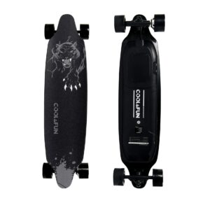 RCB Longboard Skateboard Électrique avec télécommande, Planche Design à roulettes 4 Roues, Batterie Durable, Monteur Puissant