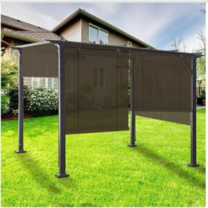 SHIJINHAO Store Extérieur À Rouleau, Pare-Soleil Extérieur avec Cordon De Serrage Protection Solaire, Clôture De Confidentialité Utilisé pour Pergola, Terrasse Personnalisable