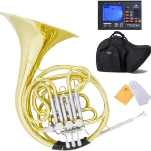 Mendini MFH-30L+92D Double klaxon français avec rotors solides et levier de cordes