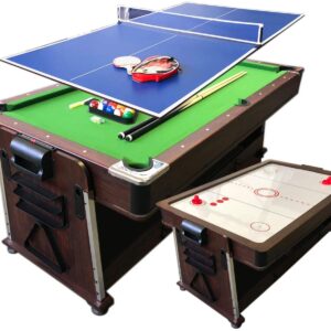 grafica ma.ro srl Billard AMERICAIN 7FT Vert + Hockey DE Table + Table DE Tennis + Plan COVERTOUR Mod. Mattew