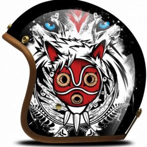 XY Harley Rétro Anime Créatif Demi-Casque Motocycliste Personnalité Casque en Cours D'Exécution Casque Locomotive Mode Casque Peint