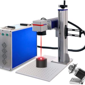 Machine de marquage laser à fibre de 50 W pour machine de gravure laser en métal pour bijoux, outil de gravure laser (50 W 110 x 110 mm) JPT)