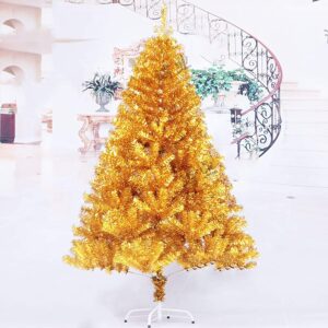 JY&WIN Arbre de Noël Artificiel en Or de 9,8 pi, Sapin de Noël de qualité supérieure Classique pour Les décorations Traditionnelles à l'intérieur-doré 300 cm (9,8 pi)
