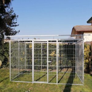 Box per Cani Singolo Predisposizione Alla Copertura Zincatura Elettrolitica Dimensioni 300 x 300 x h 180 Cm