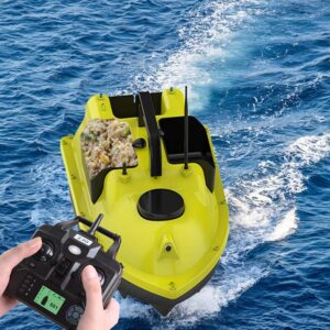 PTTYDDY Positionnement GPS Moyen Grand 3 Entrepôt Télécommande Sans Fil Nidification Bateau 500 Mètres Retour Automatique À La Maison Remorquage Appât Crochet Bateau De Pêche Aldult Garçon Anniversair