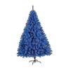Wzglod Sapin de Noël Artificiel Petit Sapin en PVC avec Support en métal articulé sans lumière décoration extérieure intérieure-300cm/10ft_Blue