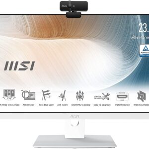 MSI Modern AM241P 11M-082EU-W51135U8GS25X10PANA/ Modern AM241P/ White/Windows 10 Pro/ i5-1135G7/ SoC/IntelHD Graphics/ 8GB(8GB*1)/ 256G (M.2-2280 M-Key) 120W