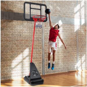 Panier de Basket Paniers De Basket Intérieurs Et Extérieurs, Support D'entraînement De Basket-ball Portable, Hauteur Réglable 1,75-3m, Pour L'entraînement De Basket-ball À Domicile Pour Enfants Et Adu