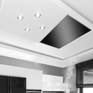 SILVERLINE QUD 104 S Quadra Hotte de plafond/Hotte îlot / 100 cm/C [Classe énergétique C]